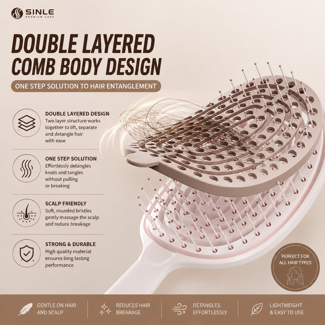 Detabgler Hair Brush